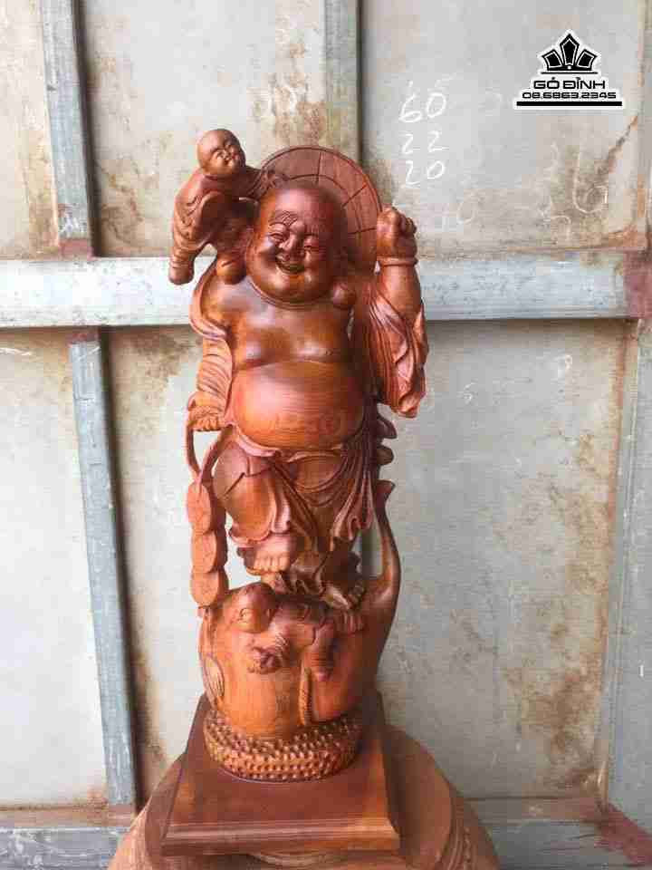 tuong-Phat-di-lac-nhi-phuc-go-huong-cao-60-rong-22-day-20-cm