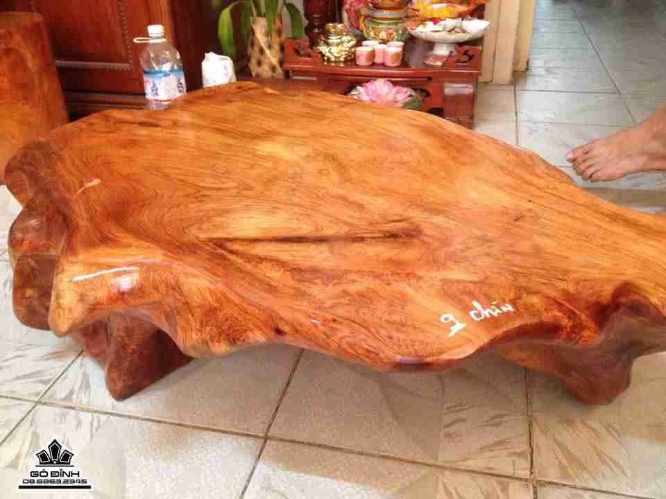 Bàn trà nhật gỗ hương  2