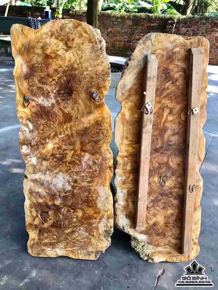 Lý ngư vọng nguyệt gỗ nu nghiến  3