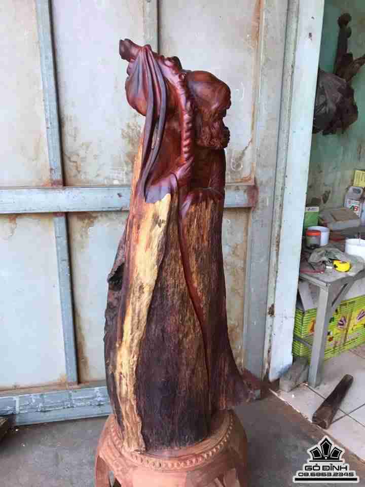 Đạt ma sư tổ gỗ hương  1