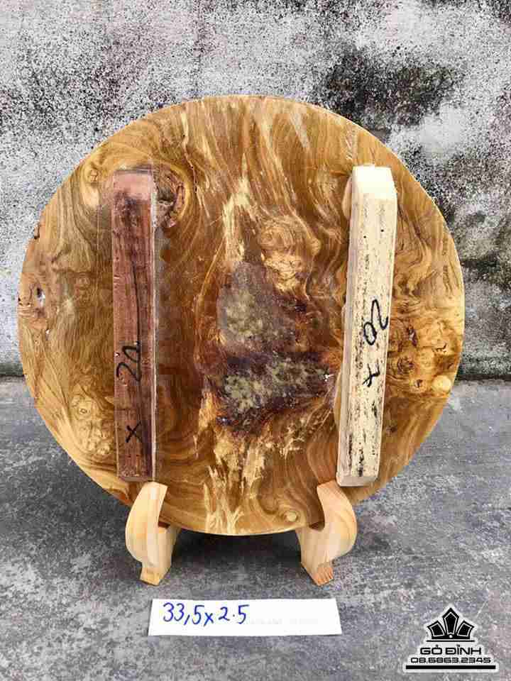 Đĩa chữ lộc gỗ nu nghiến   1