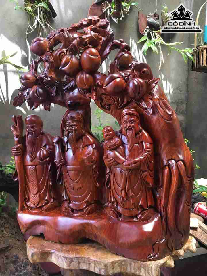 Tam đa đứng gốc đào gỗ hương  3