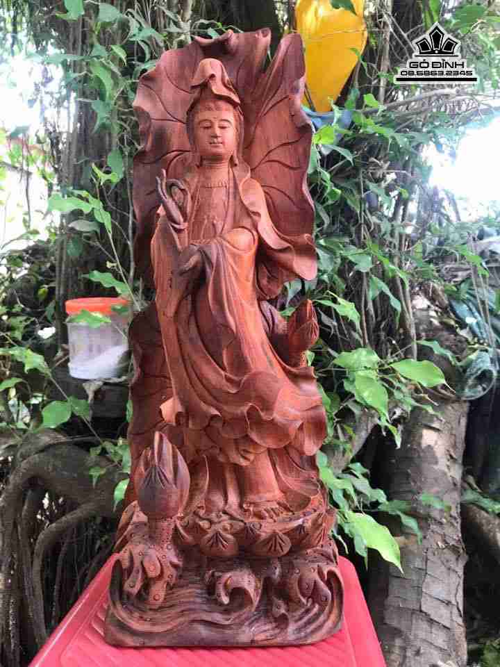 mua-Phat-ba-tua-dai-sen-go-trac-do-den-cao-42-rong-16-day-10-cm