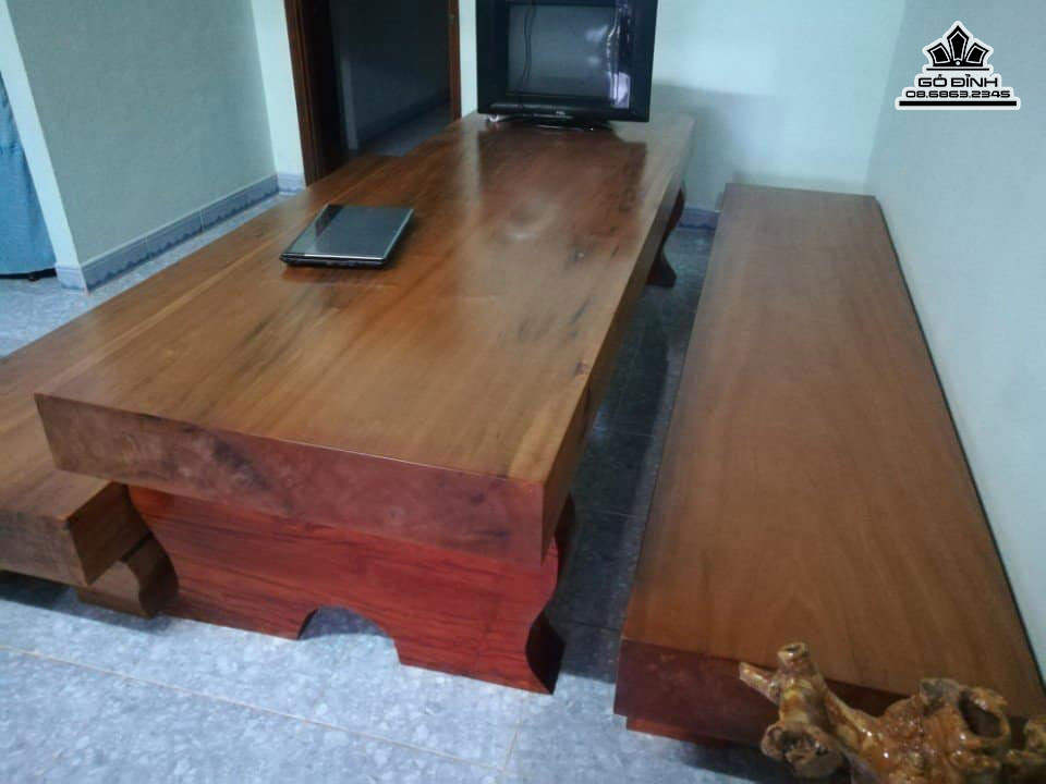 gia-Bo-ban-3-tam-go-doi-nguyen-khoi-Ban-dai-2m63-rong-89cm-day-16cm-Ghe-dai-2m64-rong-60cm-day-19cm