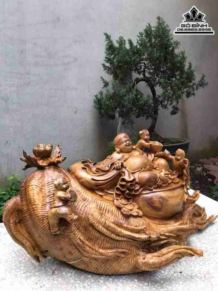 Tuong-Phat-Di-Lac-Ngoi-Nhan-Sam-Go-My-Nghe