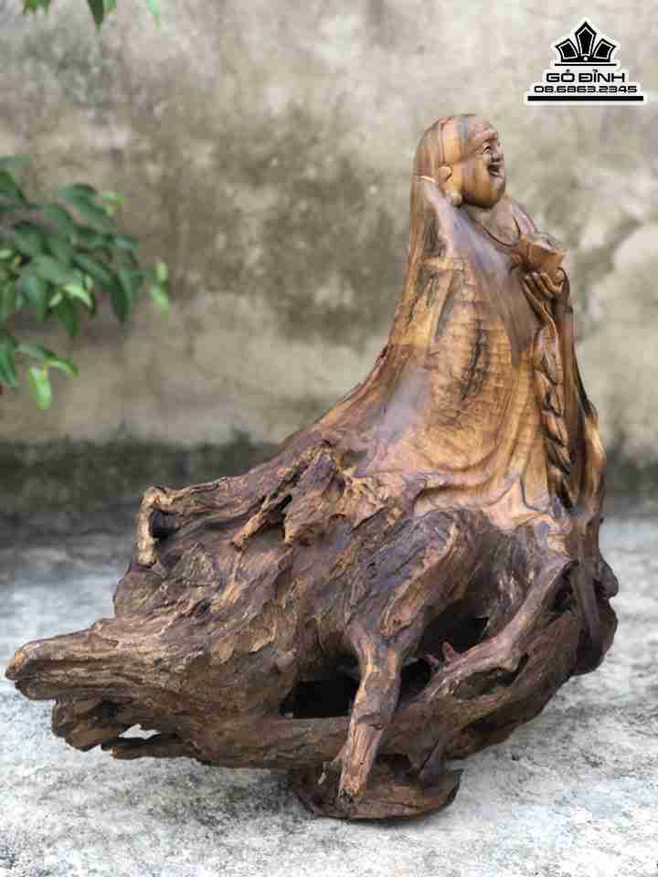 Tuong-Phat-Di-Lac-Go-Lua-Bach-Xanh