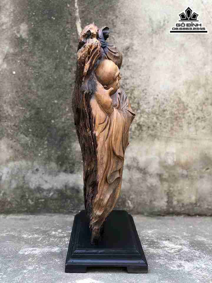 Tuong-Phat-Di-Lac-Go-Lua-Bach-Xanh