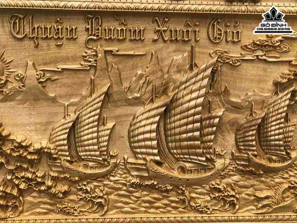 Tranh-Thuan-Buom-Xuoi-Gio-Go-Dep