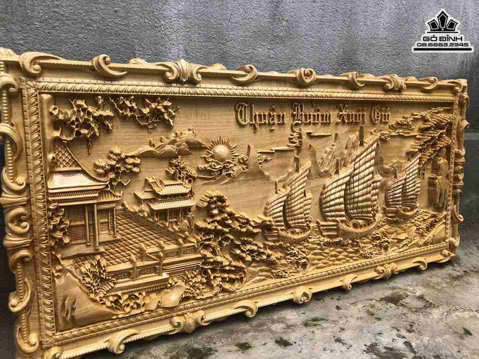 Tranh-Thuan-Buom-Xuoi-Gio-Go-Bo-Ma-Doi-La-To