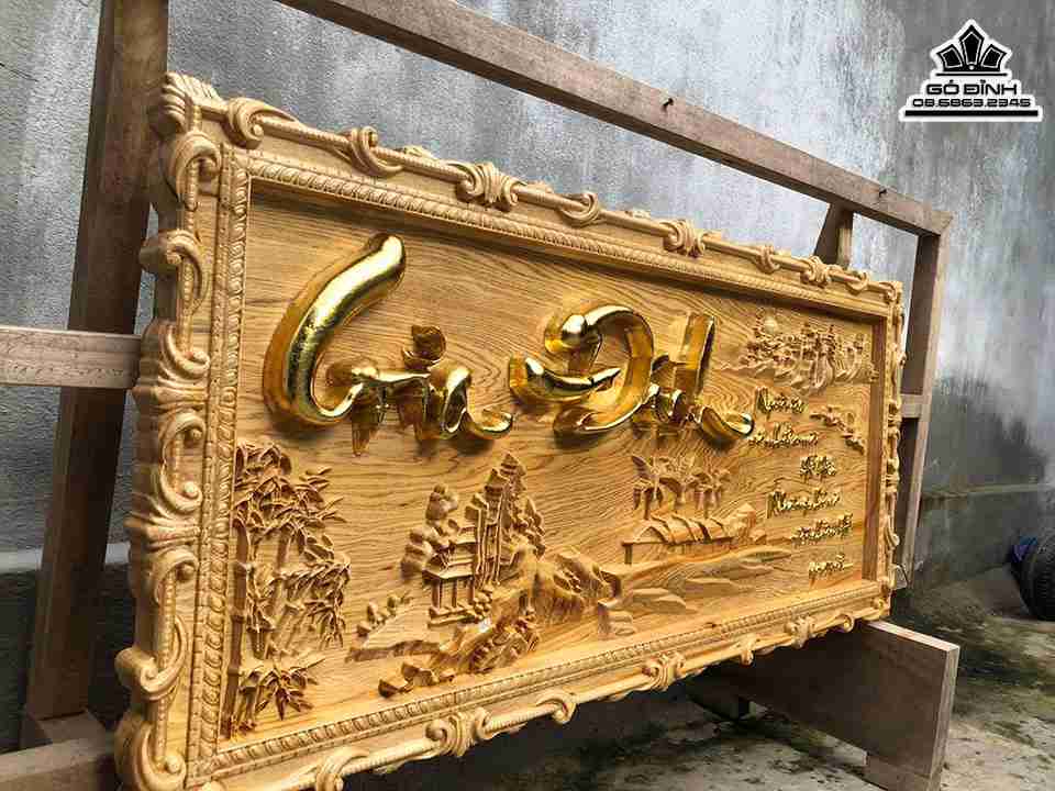 Tranh-Chu-Gia-Dinh-Ma-Vang-Go-Dep