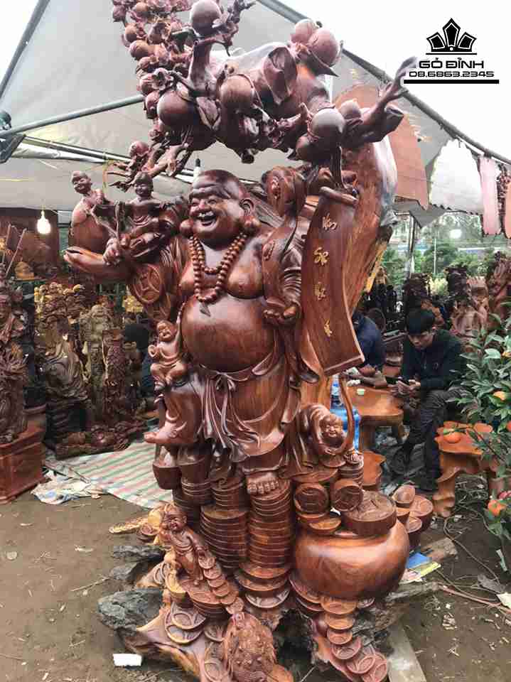 Tuong-Phat-Di-Lac-Vac-Canh-Dao-Ngu-Phuc-Go-Huong