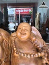 Tượng Phật Di Lặc Tam Phúc Gỗ Bách Xanh 