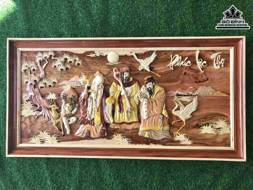 Tranh-Phuc-Loc-Tho-Go-Go-Do-Cate