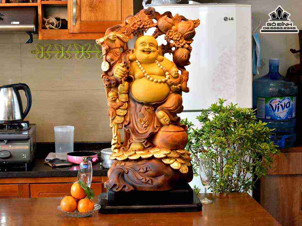 Tuong-Phat-Di-Lac-Tam-Phuc-Go-Bach-Xanh