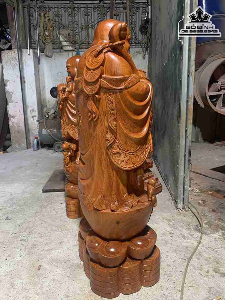 Tượng Phật Di lặc Chúc Phúc Gỗ Hương 