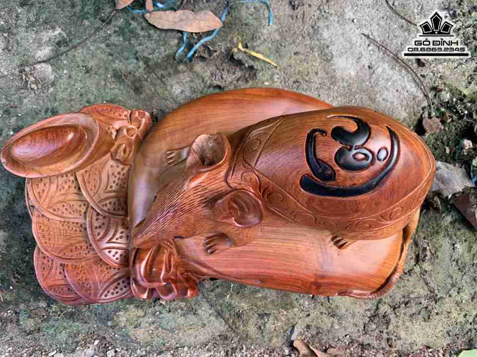 Tượng Chuột Gỗ Hương 