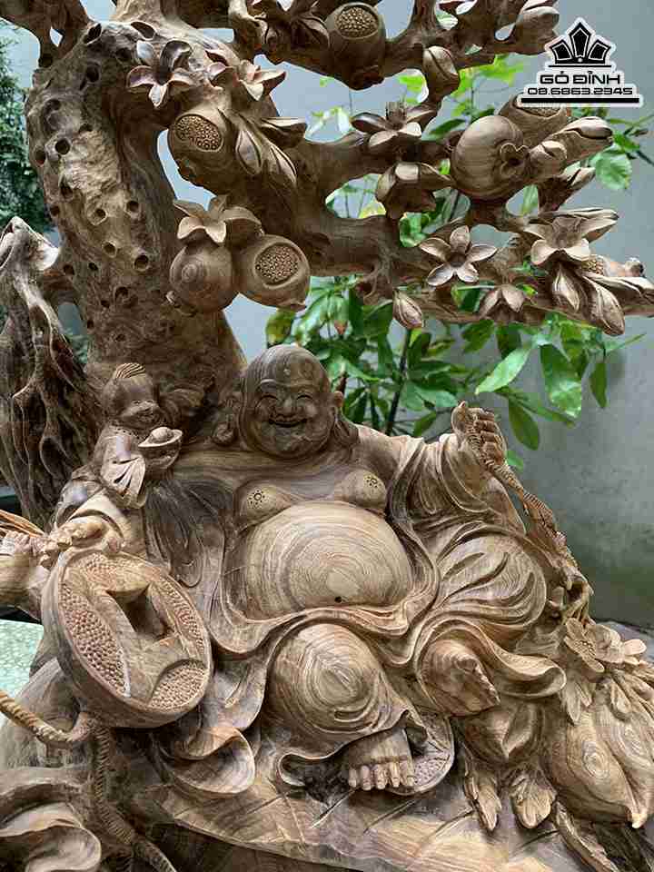 Tượng Phật Di Lặc Gỗ Ngọc Am 