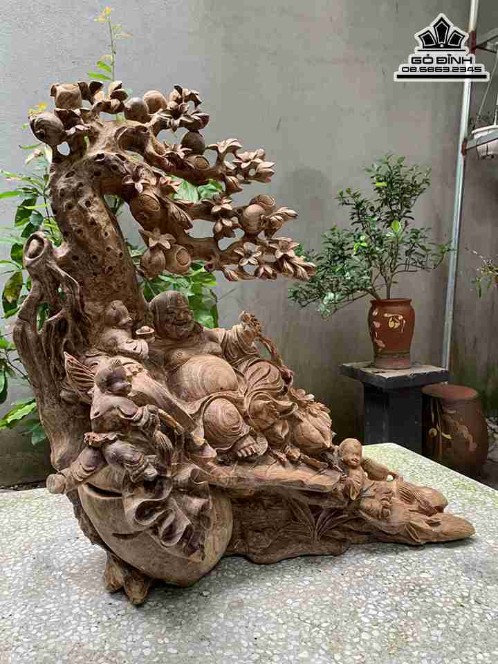 Tượng Phật Di Lặc Gỗ Ngọc Am 