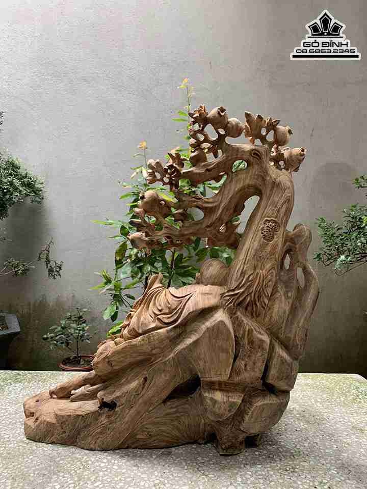 Tượng Phật Di Lặc Gỗ Ngọc Am 