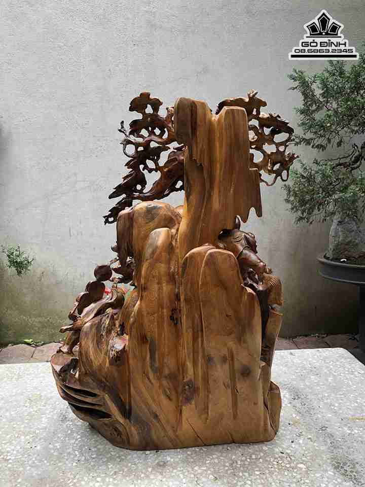 Tượng Phật Di Lặc Gỗ Bách Xanh 3