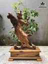 Tượng Đường Chung Quy Gỗ Bách Xanh 4