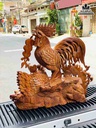 Tượng Gia Đình Gà Gỗ Hương Việt 1