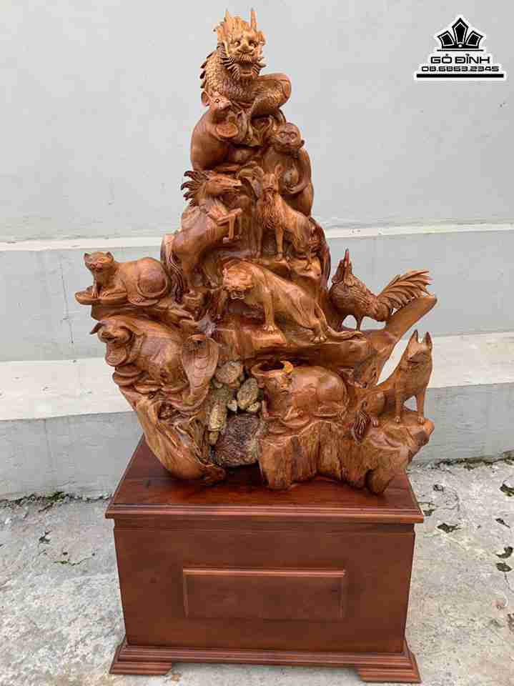 Tượng 12 Con Giáp Gỗ Hương Việt 4
