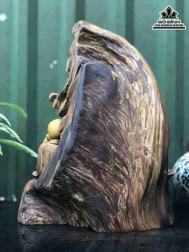 Tượng Tam Không Gỗ Bách Xanh 1