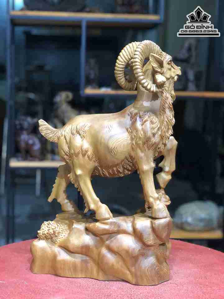 Tượng Dê Phong Thủy (Nhất Dương) Gỗ Ngọc Am 2