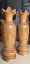 Cặp Lục Bình Gỗ Cẩm Vàng 2