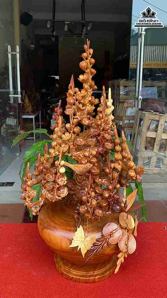 Bình Mai Gỗ Hương Việt 2