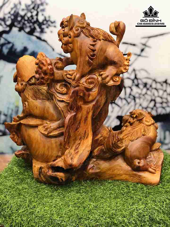 Tượng Tam Nghê Gỗ Hương Việt 3