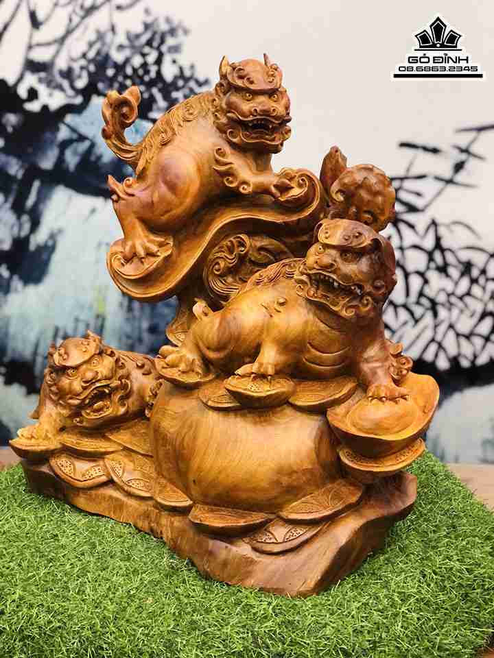 Tượng Tam Nghê Gỗ Hương Việt 4