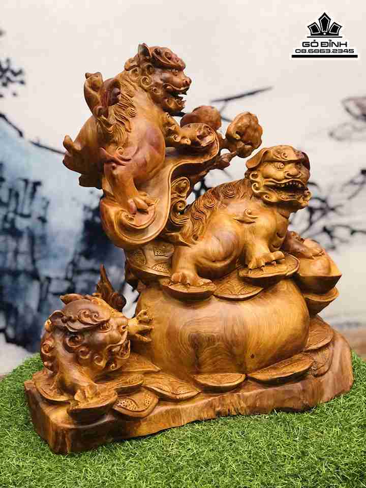 Tượng Tam Nghê Gỗ Hương Việt 5