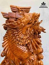 Tượng Cá Chép Hóa Rồng Gỗ Ngọc Am 2