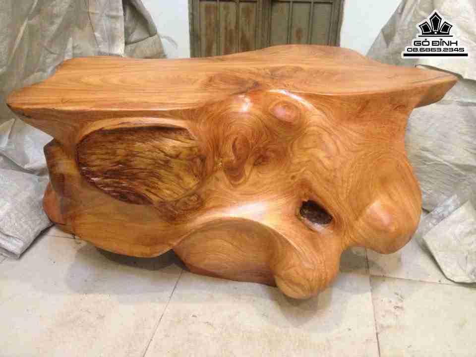 Đôn Gõ, Đôn Gốc Cây Gỗ Gõ Đỏ (Cà Te) 3