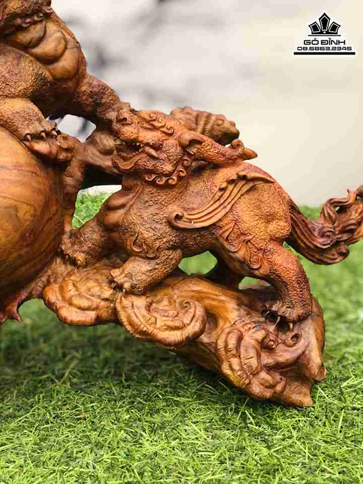 Tượng Tam Kỳ Gỗ Sưa 4