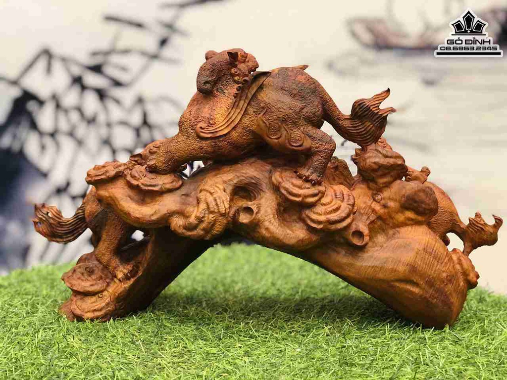 Tượng Tam Kỳ Gỗ Sưa 7