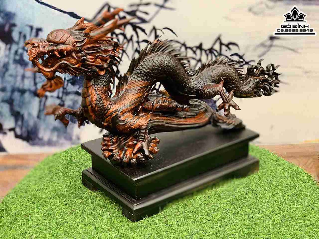 Tượng Rồng Gỗ Trắc 4