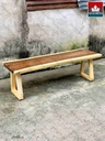 Ghế Băng Gỗ Me Tây Chân Gỗ Thông 1