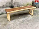Ghế Băng Gỗ Me Tây Chân Gỗ Thông 6