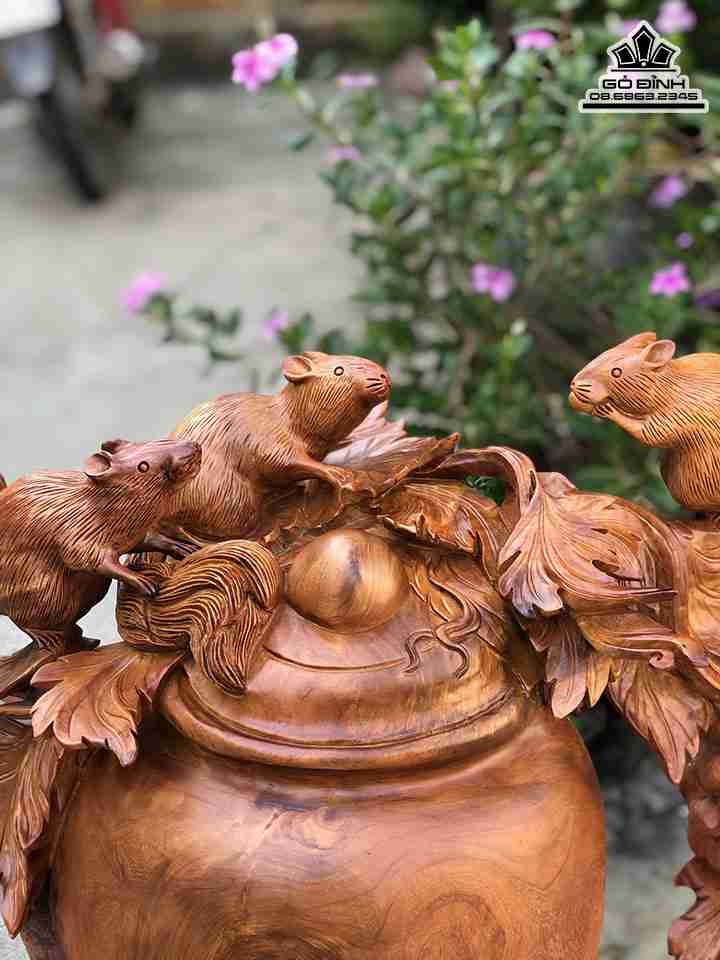 Bình Sóc Nho Gỗ Hương Việt 1