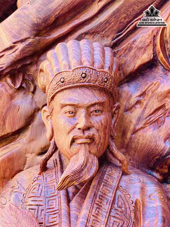 Tượng Khổng Minh Gỗ Hương Việt 0