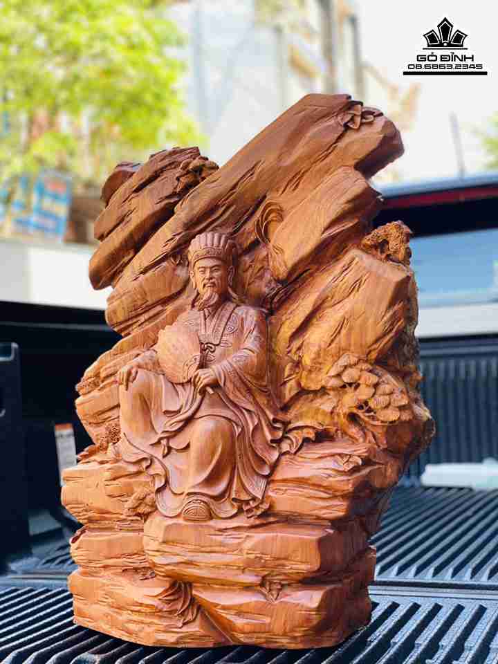 Tượng Khổng Minh Gỗ Hương Việt 5