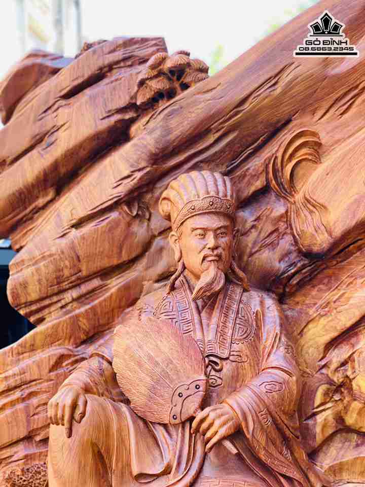 Tượng Khổng Minh Gỗ Hương Việt 7