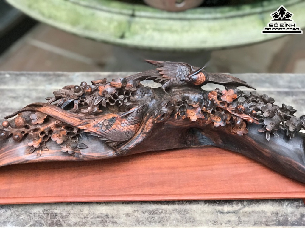 Gậy Như Ý Gỗ Trắc Cao 15 Ngang 56 Sâu 12 (cm)