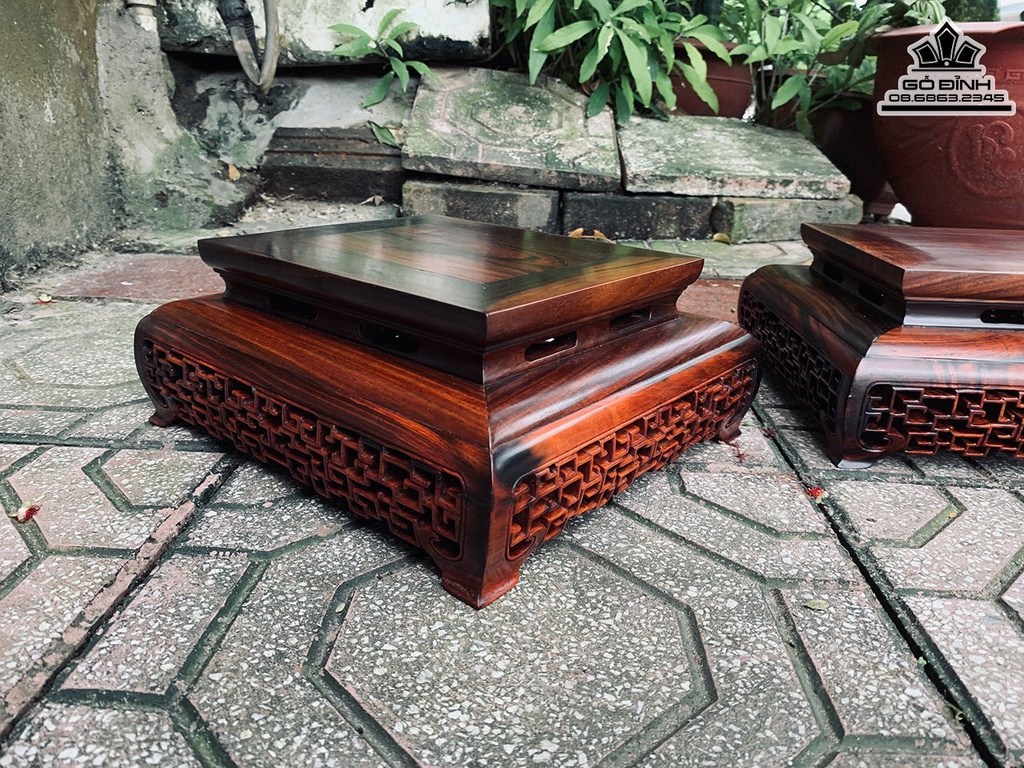 Kỷ Gỗ Trắc Cao 17 Vuông 20 (cm) 1