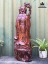 Tượng Ông Thọ Gỗ Cẩm Cao 56 Ngang 19 Sâu 19 (cm) 2