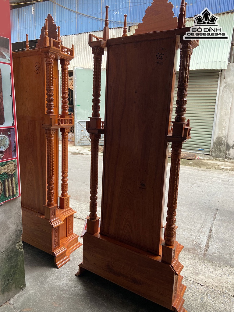 Đồng Hồ Phòng Khách Gỗ Hương Đá Cao 230 Ngang 90 Sâu 45 (cm)3