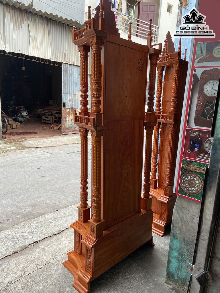 Đồng Hồ Phòng Khách Gỗ Hương Đá Cao 230 Ngang 90 Sâu 45 (cm)4